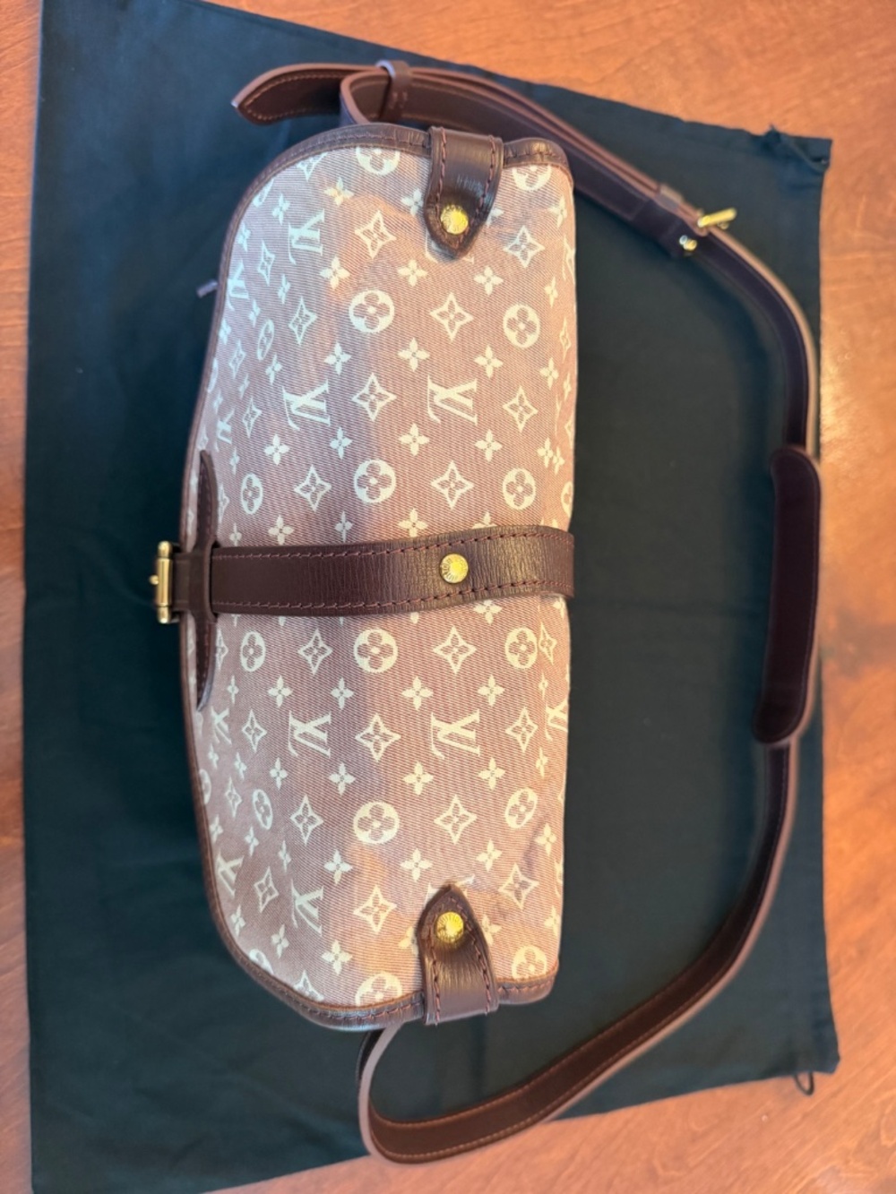 Louis Vuitton Vintage 2012 Sepia Monogram Idylle Saumur PM 20 Canvas Crossbody - Picture 9 of 16
